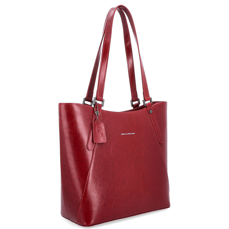 Kožená kabelka cez rameno Noelia Bolger červená NB 0094 TCV 64020241