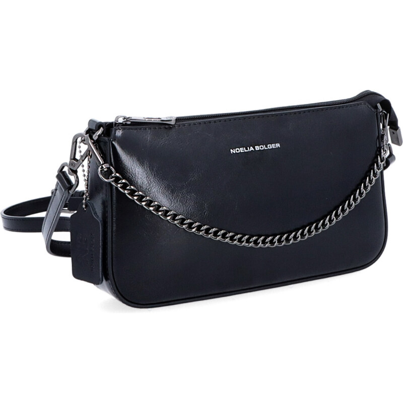 Kožená kabelka do ruky Noelia Bolger čierna NB 0110 C 64020464