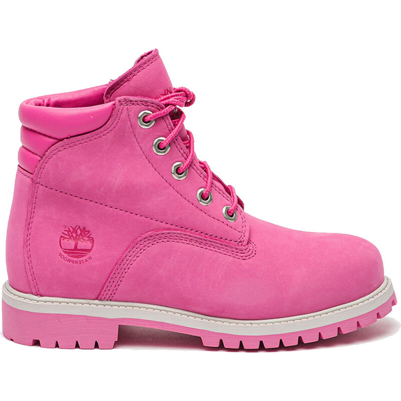 Timberland 6 In Premium WP Boot Junior Pink Nubuck 65401604