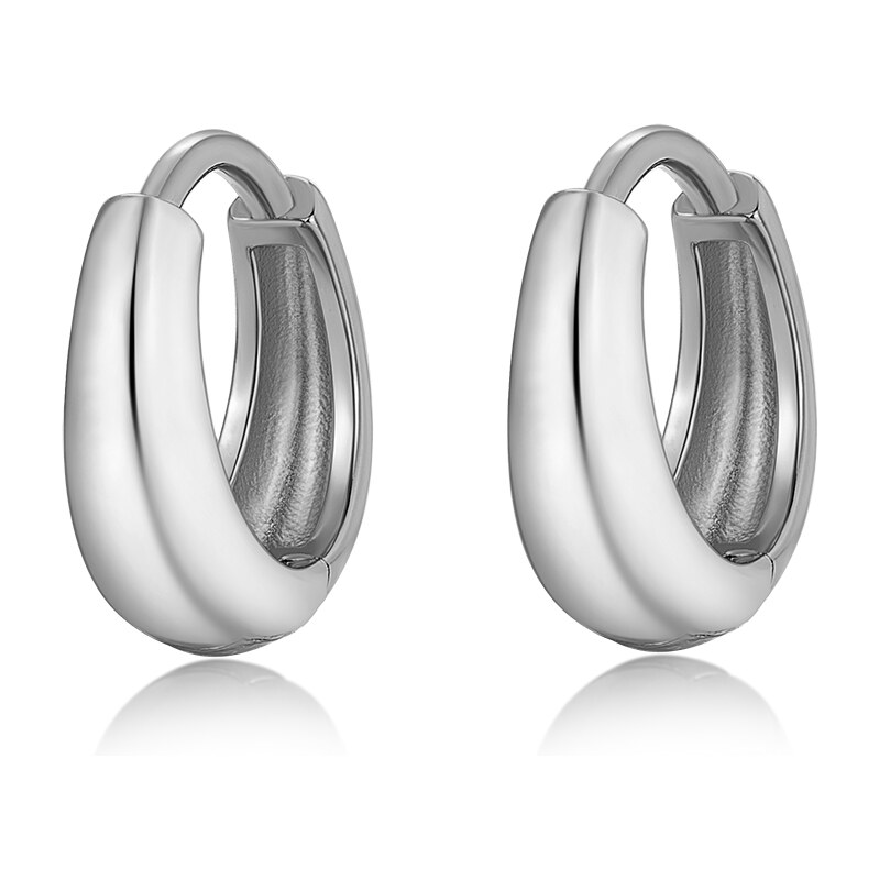 Olivie Stříbrné náušnice 12mm KRUHY GOLD 9288 65048746