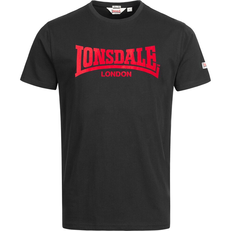 LONSDALE Tričko LL008 One Tone červená / čierna 64412420