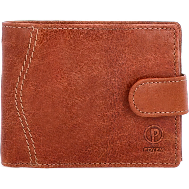 Pánska kožená peňaženka Poyem koňaková 5234 Poyem KO 64020126