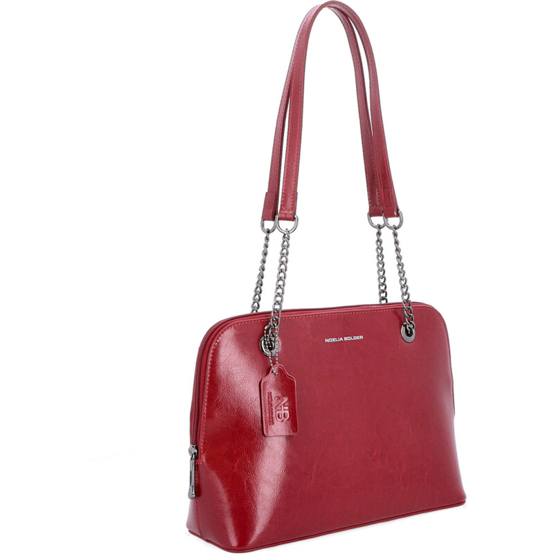 Kožená kabelka cez rameno Noelia Bolger červená NB 0109 TCV 64020465