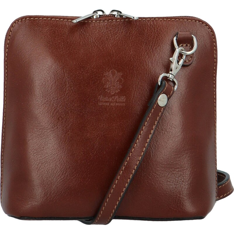 Delami Vera Pelle Dámska kožená crossbody kabelka hnedá - Delami Dosia 61848202