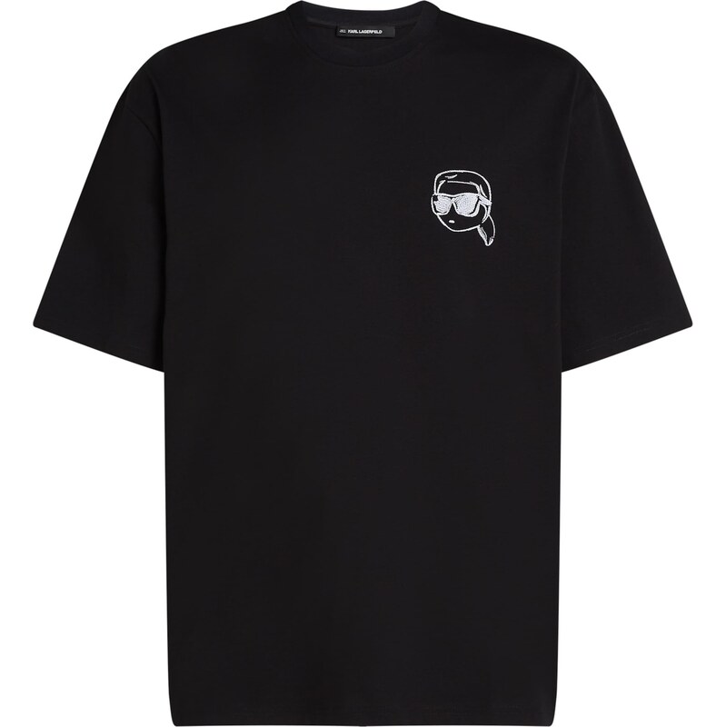 Karl Lagerfeld Tričko IKON čierna / biela 61315579