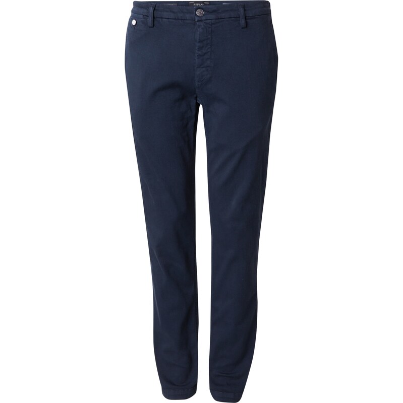 REPLAY Chino nohavice BENNI námornícka modrá 65162558