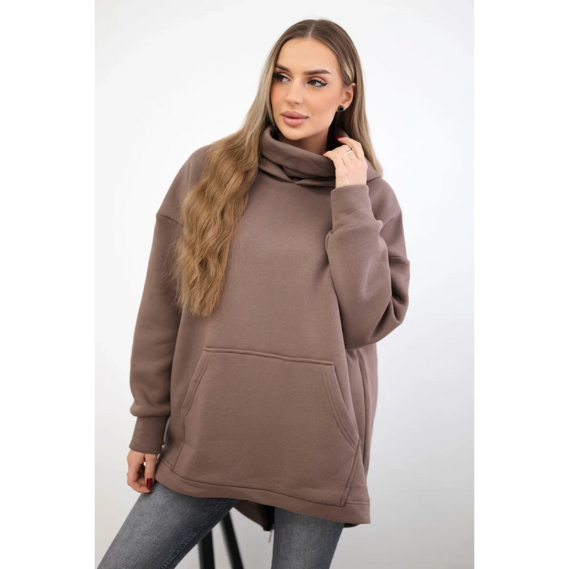 Kesi Zateplená mikina 9381 so zipsom na chrbte 63044498