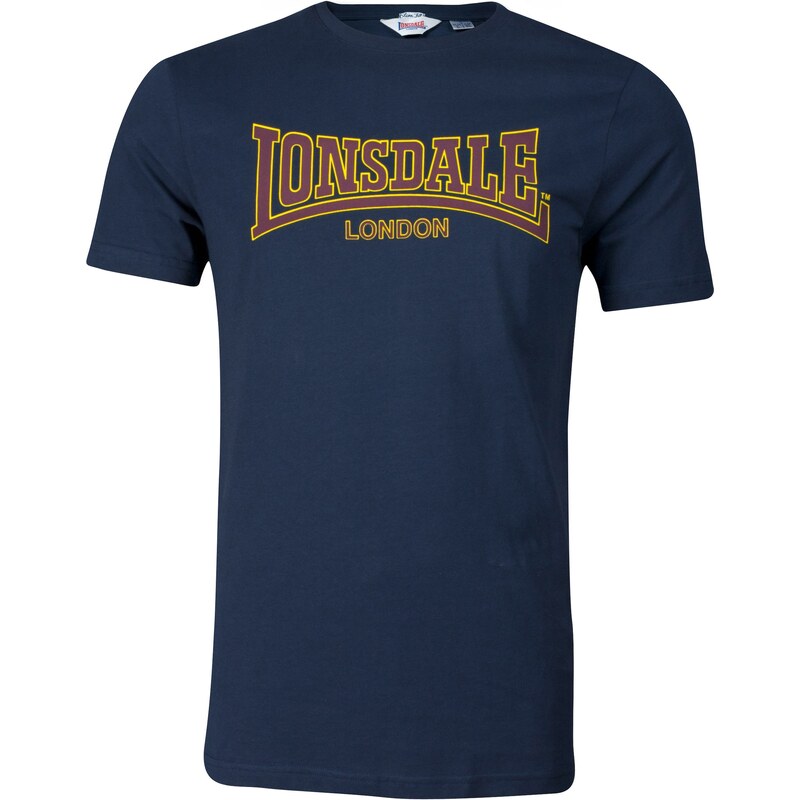 LONSDALE Tričko námornícka modrá / žltá / burgundská 61679802