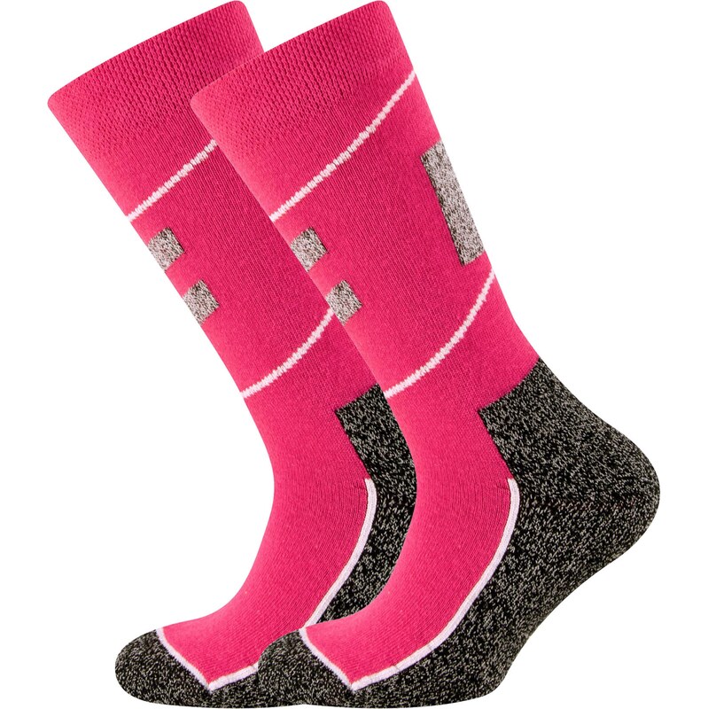 EWERS Ponožky antracitová / malinová / šedobiela 61947124