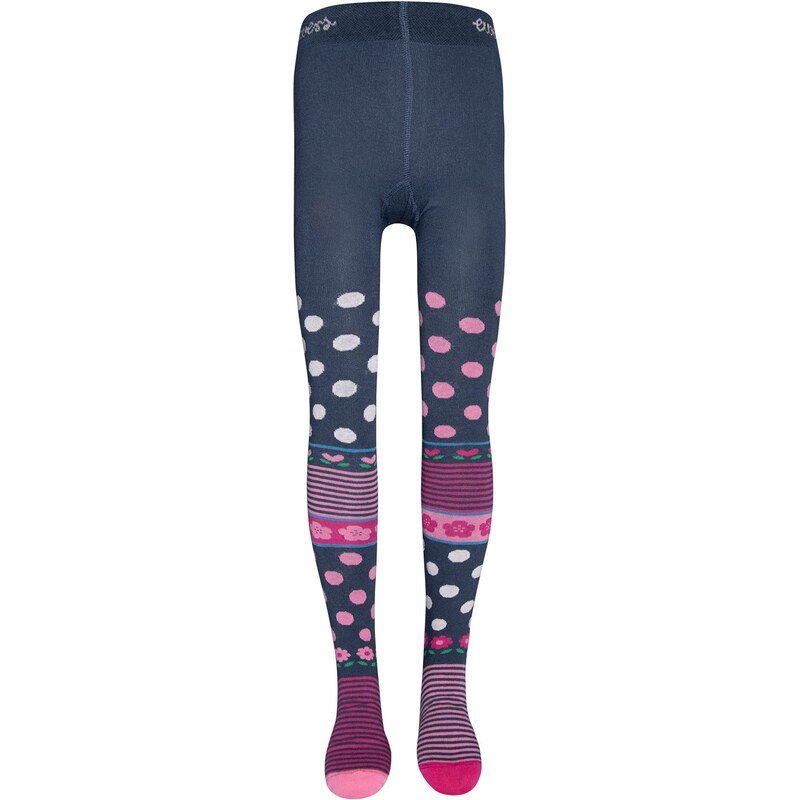 EWERS Pančuchy Flipside Blumen námornícka modrá / staroružová / 62250534