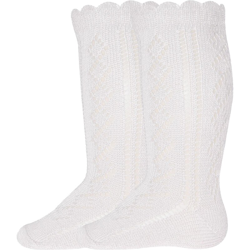EWERS Ponožky Traforato biela 61947133