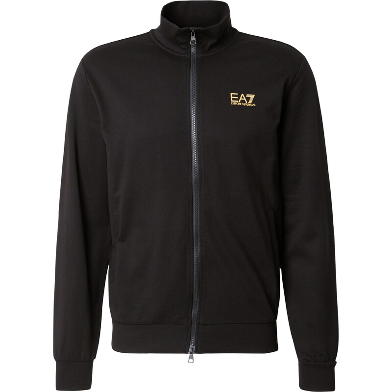 EA7 Emporio Armani Tepláková bunda medová / čierna 61397860