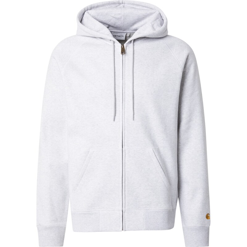 Carhartt WIP Tepláková bunda Chase svetlosivá 61561425