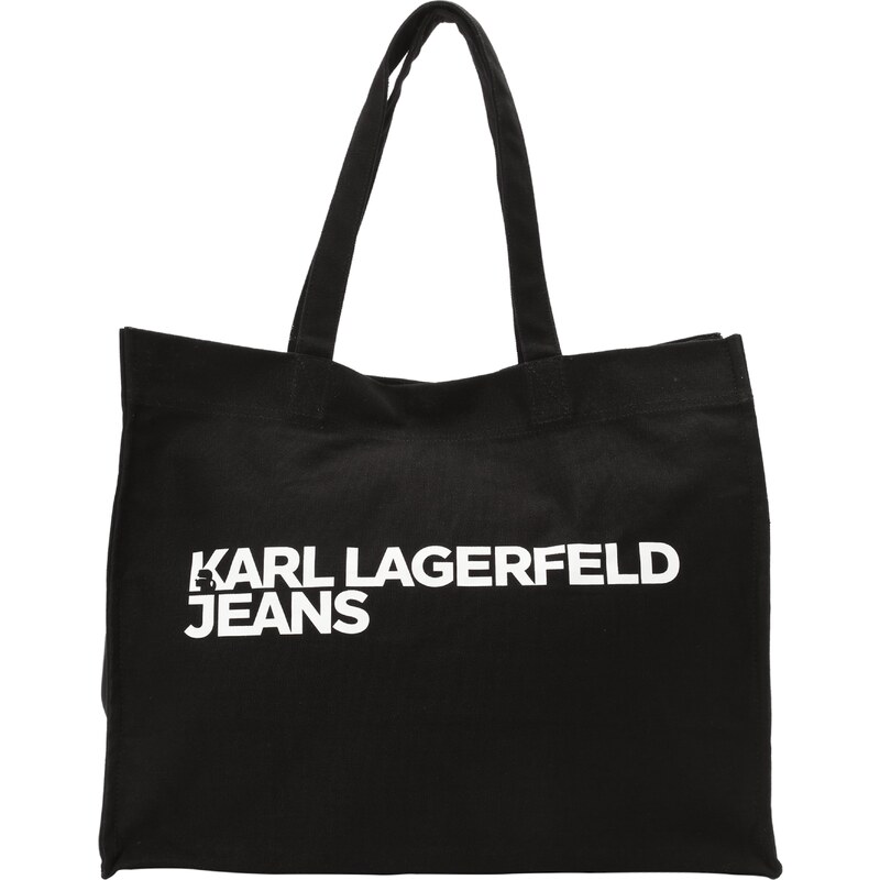 KARL LAGERFELD JEANS Shopper čierna / biela 62433766