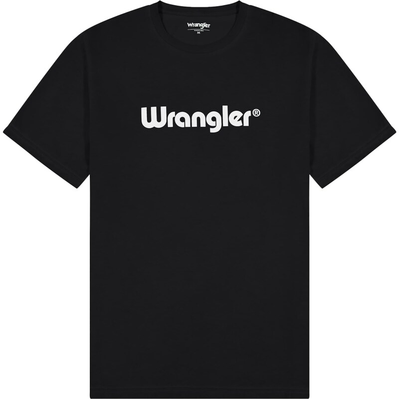 WRANGLER Tričko LOGO TEE čierna / biela 61257983