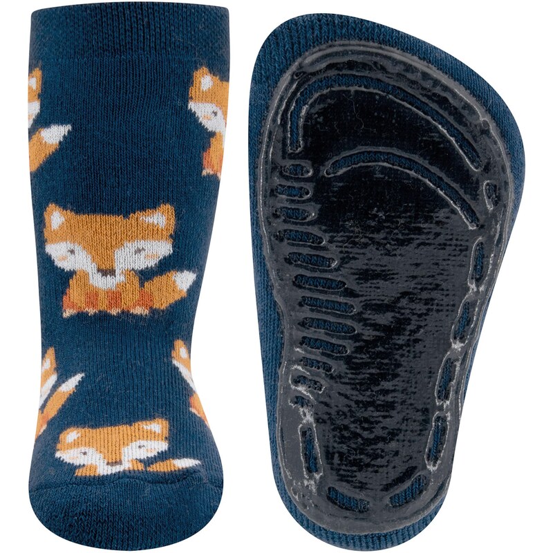 EWERS Ponožky Fuchs námornícka modrá / tmavooranžová / biely denim 61272425