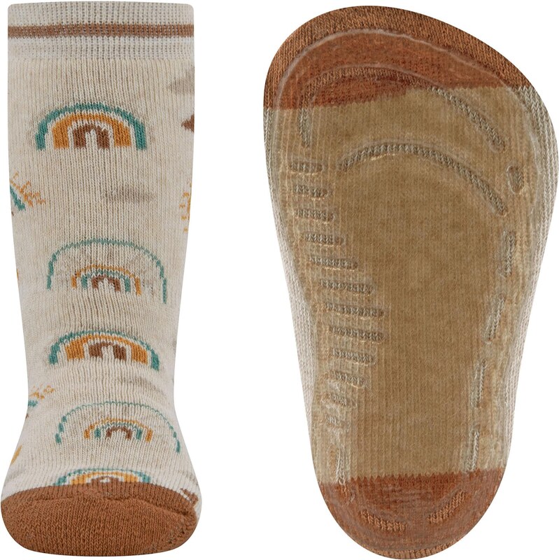 EWERS Ponožky béžová melírovaná / hnedá / svetlozelená 61947104