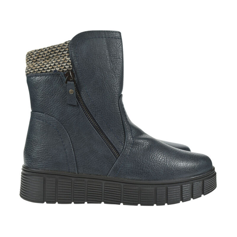 JUST MAZZONI Dámske zateplené tmavomodré čižmy LORENA 61276942