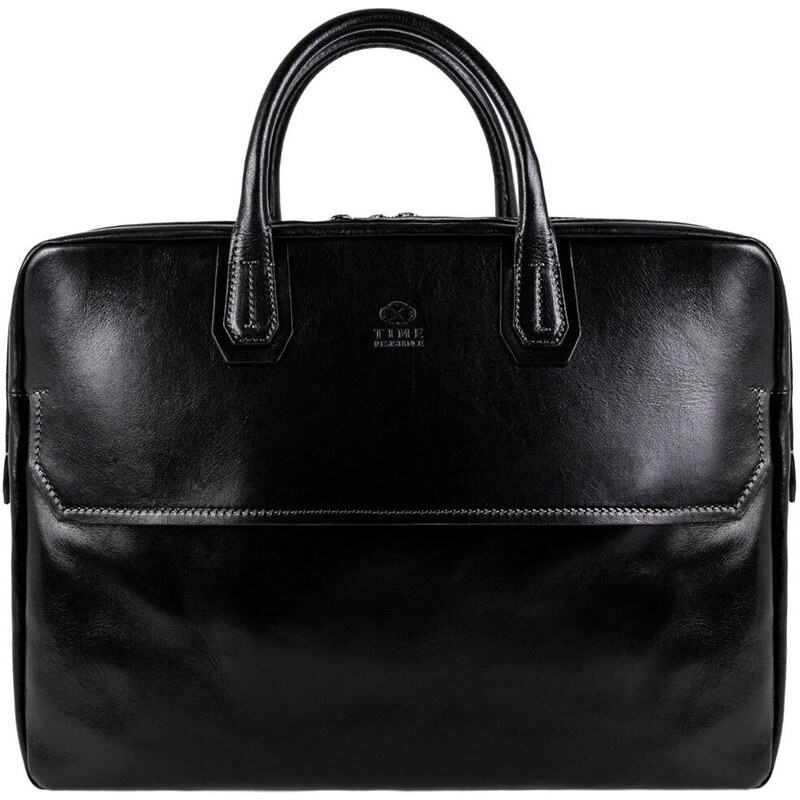 Glara Velká kožená taška na notebook 61284993