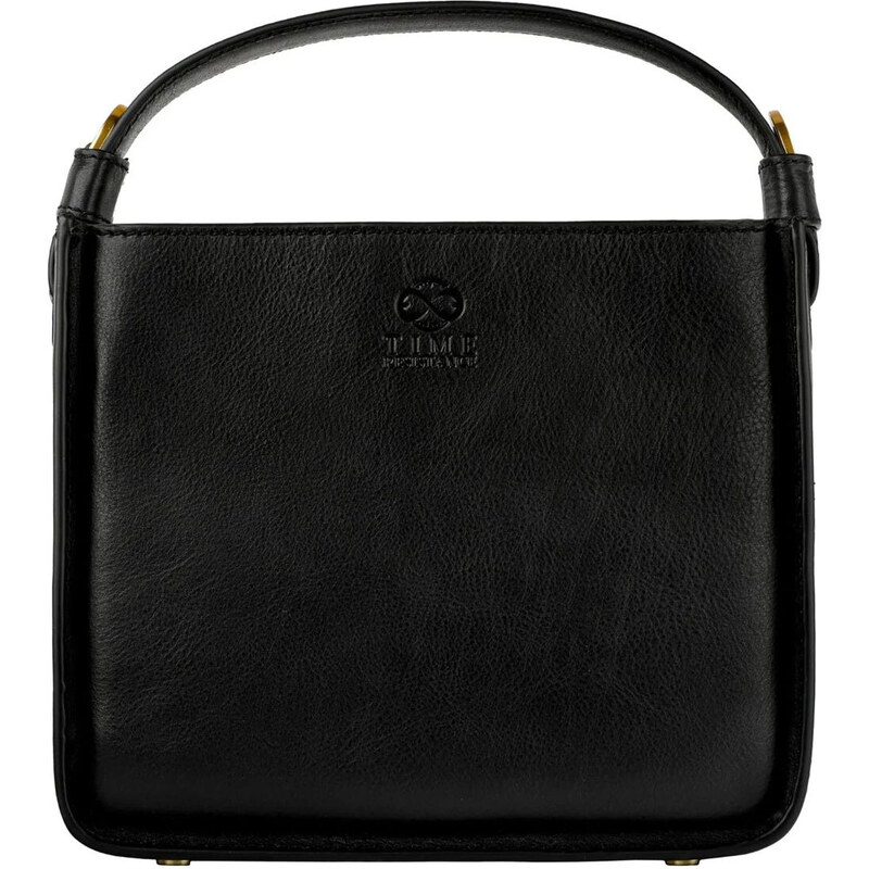 Glara Kožená talianska kabelka do spoločnosti 61284994