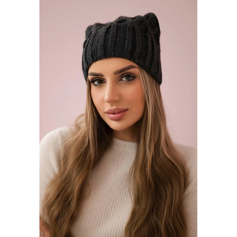K-Fashion Milano fleecová čiapka K203 graphite 44560771