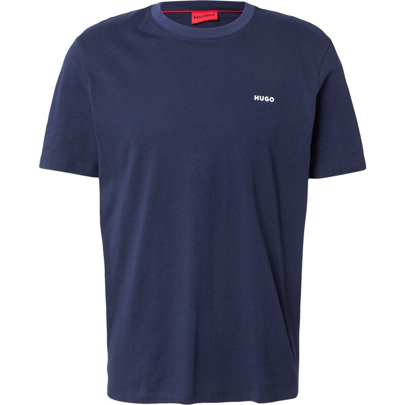 HUGO Tričko Dero námornícka modrá / biela 29359619