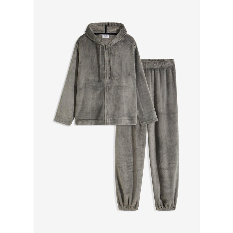 bonprix Domáce oblečenie z mäkkého flísu, farba čierna 61305835