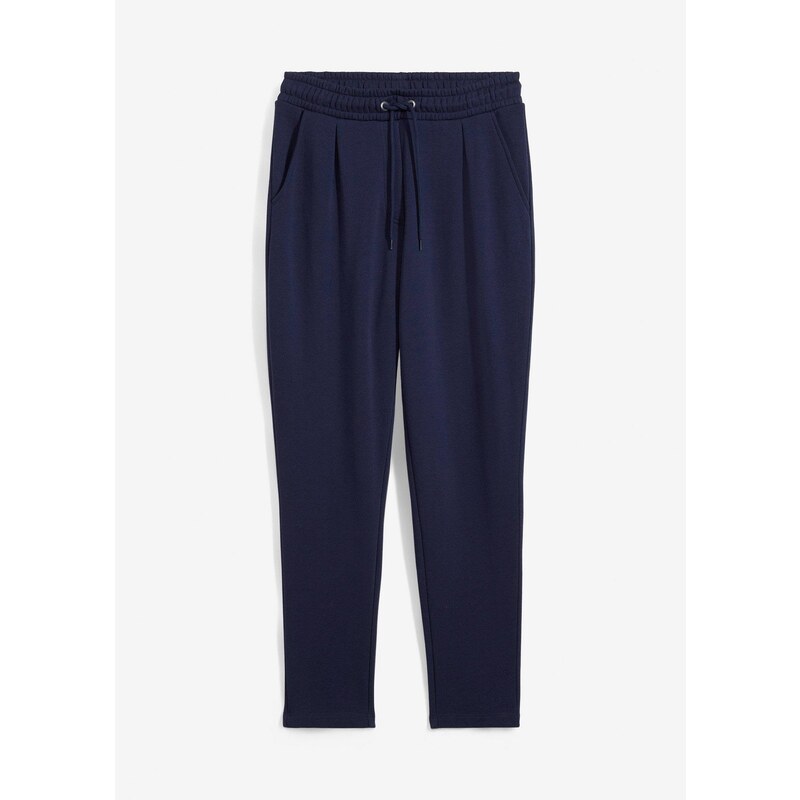 bonprix Tepláky s elastickým pásom, farba modrá 61305699