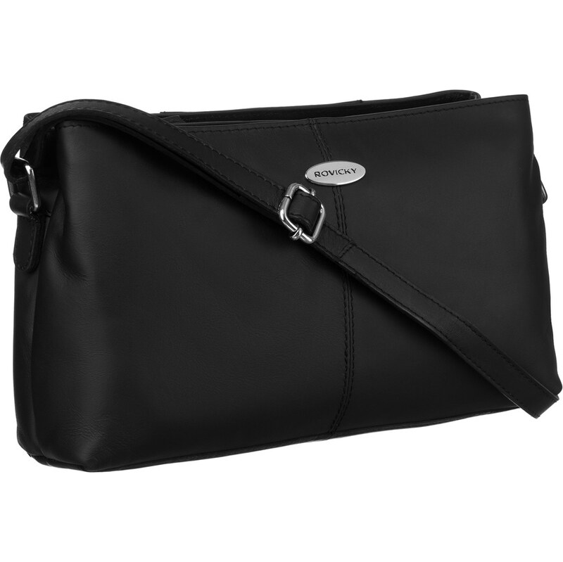 Rovicky Černá kožená malá messenger taška R-309-22-NS 52673155