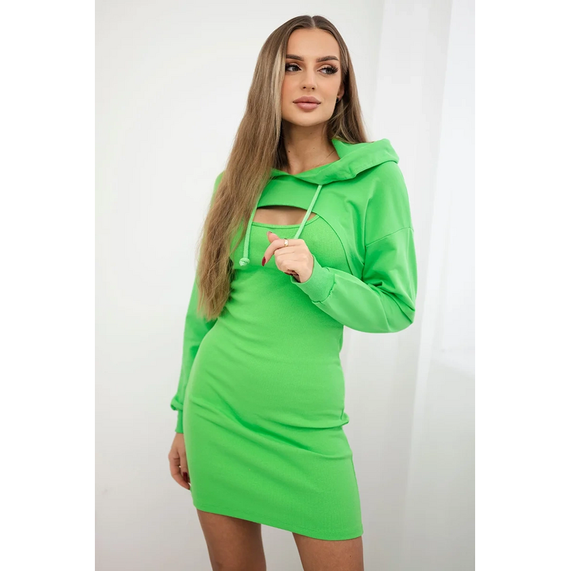 Kesi Šaty 9342 na ramienka s mikinou 64522871