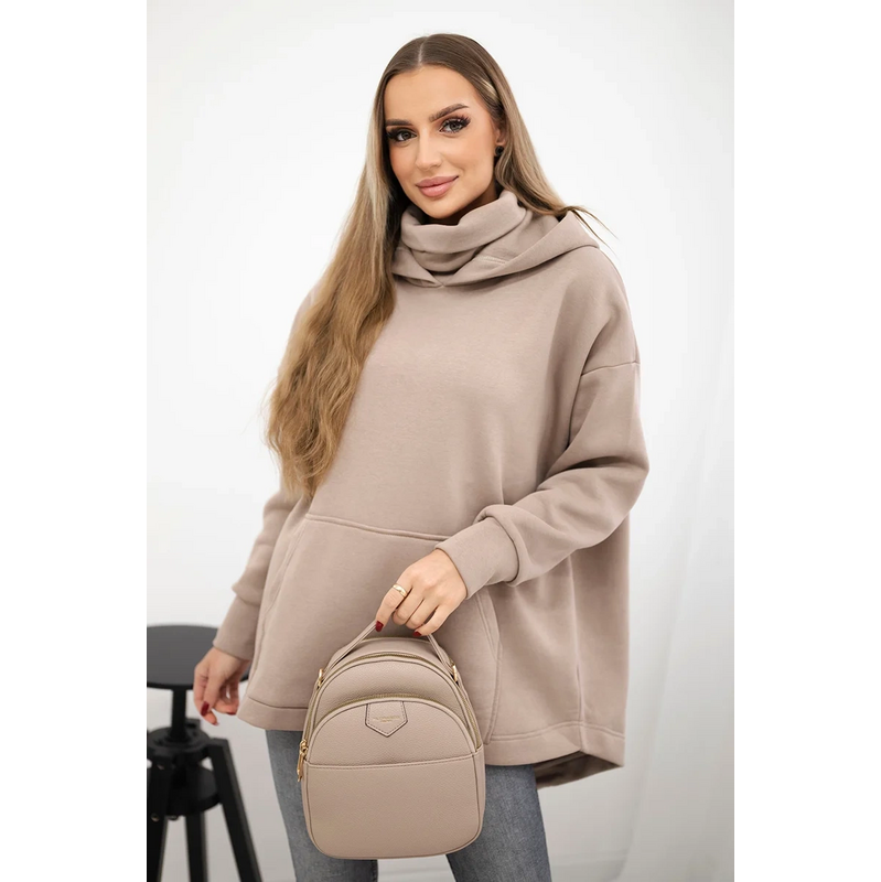 Kesi Zateplená mikina 9381 so zipsom na chrbte 63762356