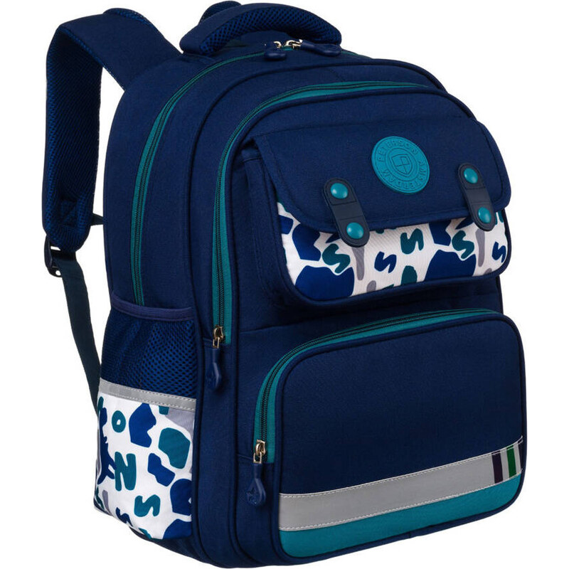 Peterson Modro-ružový školský plecniak s ergonomickými popruhmi PTN 61532333