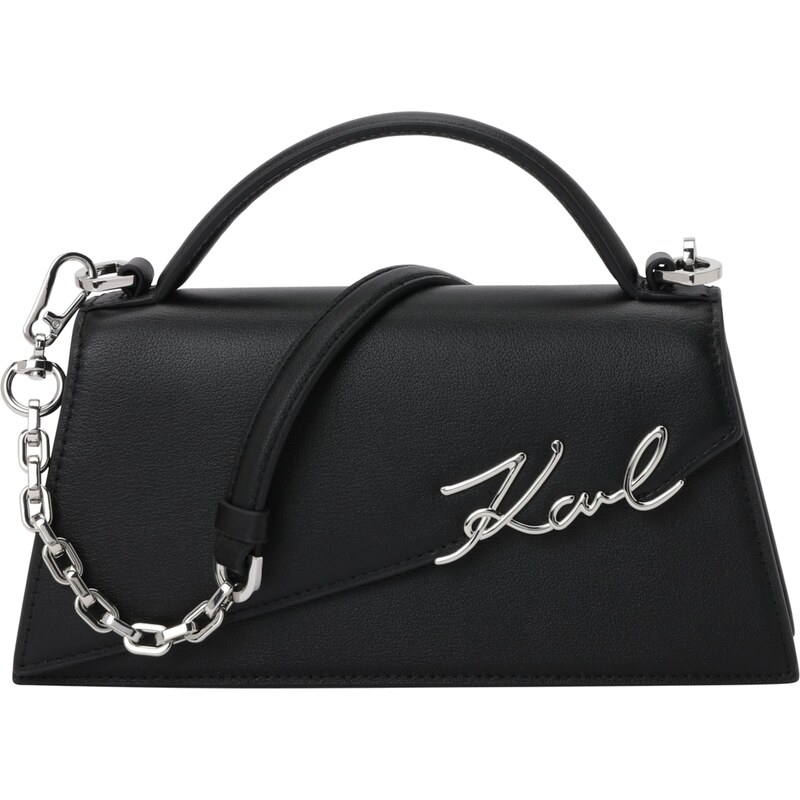 Karl Lagerfeld Taška cez rameno čierna / strieborná 62224785