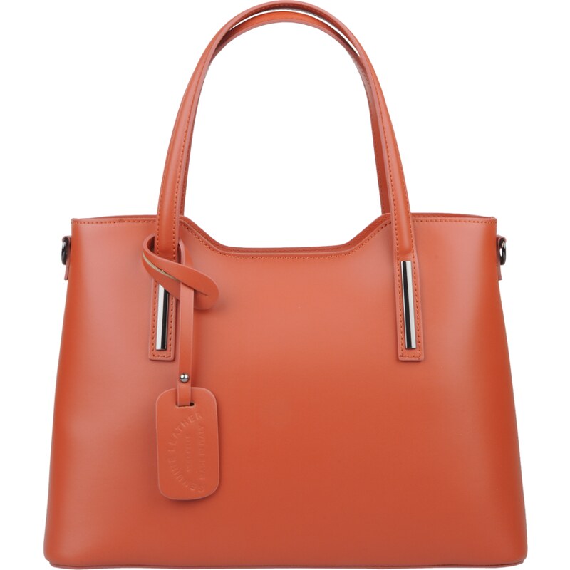Oranžová kožená talianska kabelka Isidora Arancia NovaKabelka.sk 61371322
