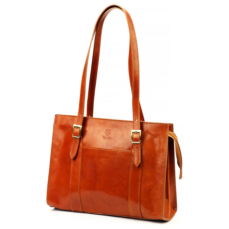 Kožená kabelka Florence hnedá KZ56225 62178764