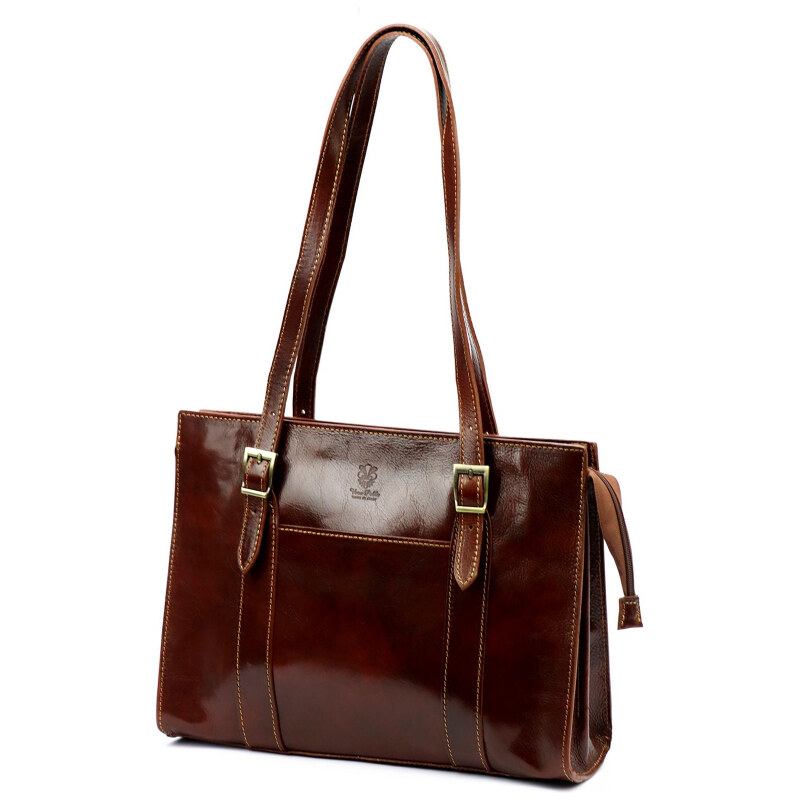 Kožená kabelka Florence hnedá KZ56224 62178765