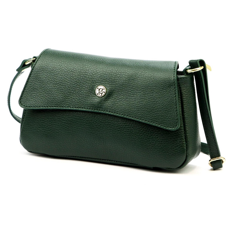 Kožená kabelka Gregorio zelená KZ56184 62178791