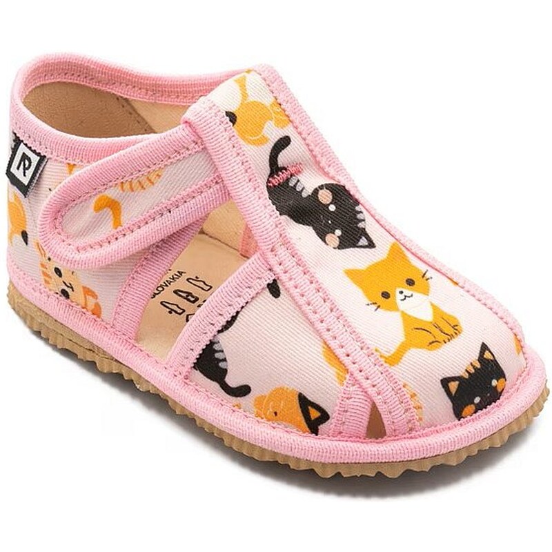 Papučky RAK ružové mačičky 61754485