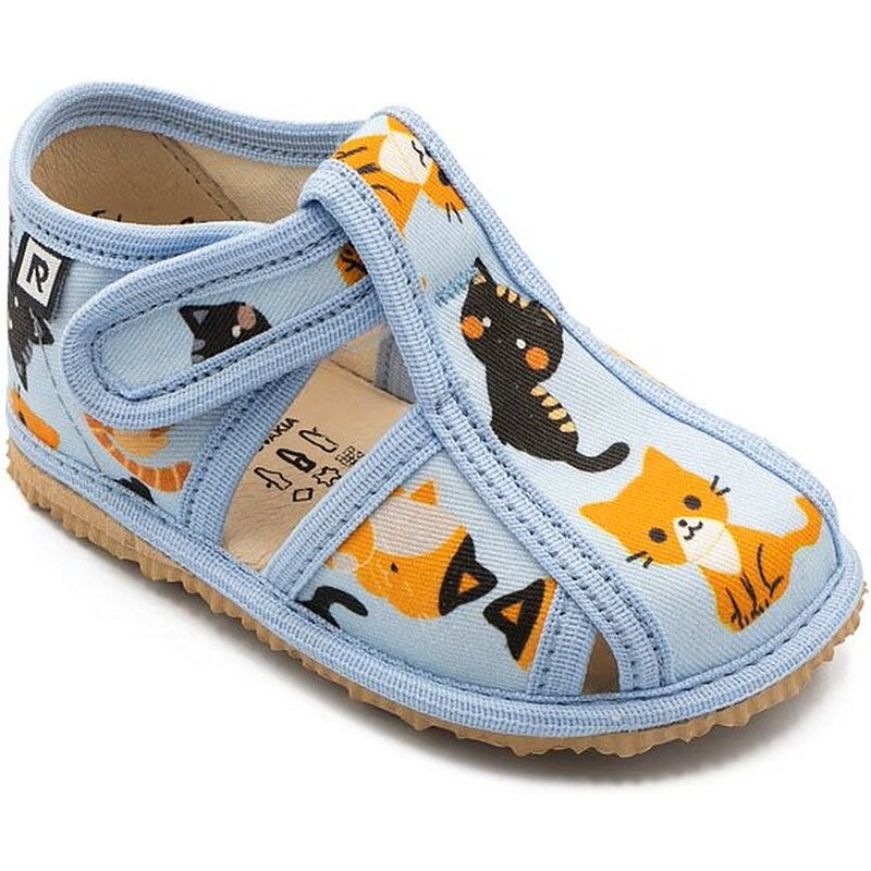 Papučky RAK modré mačičky 61754486