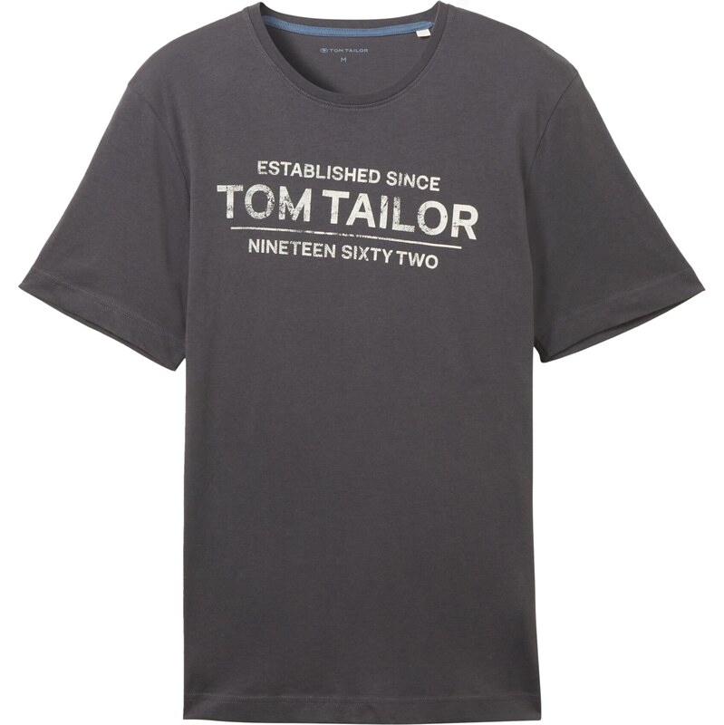 TOM TAILOR Tričko tmavosivá / biela 61983721