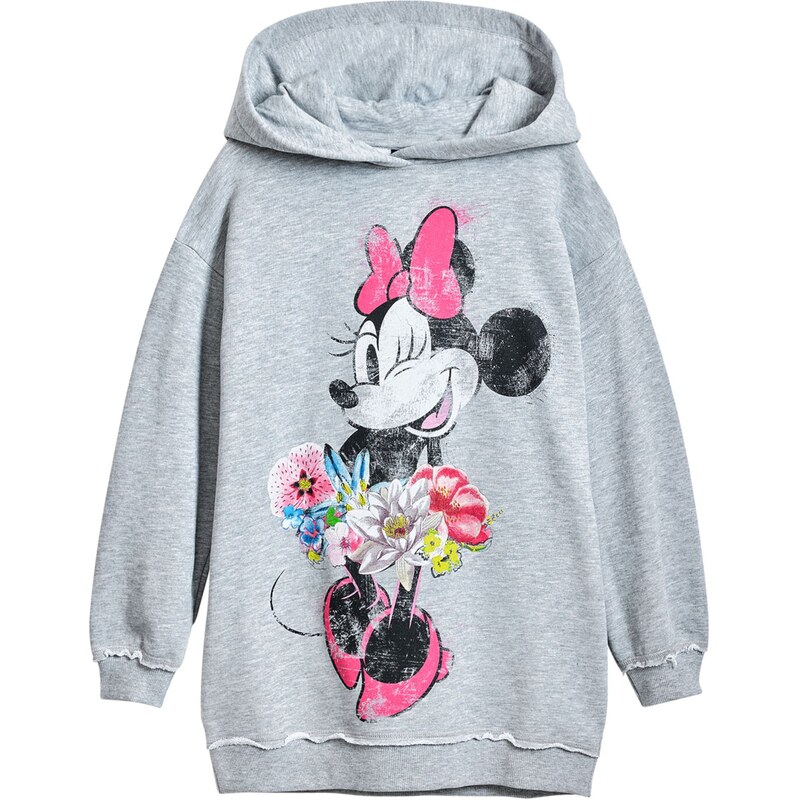 Desigual Šaty Minnie Mouse sivá / svetloružová / čierna / biela 61947672