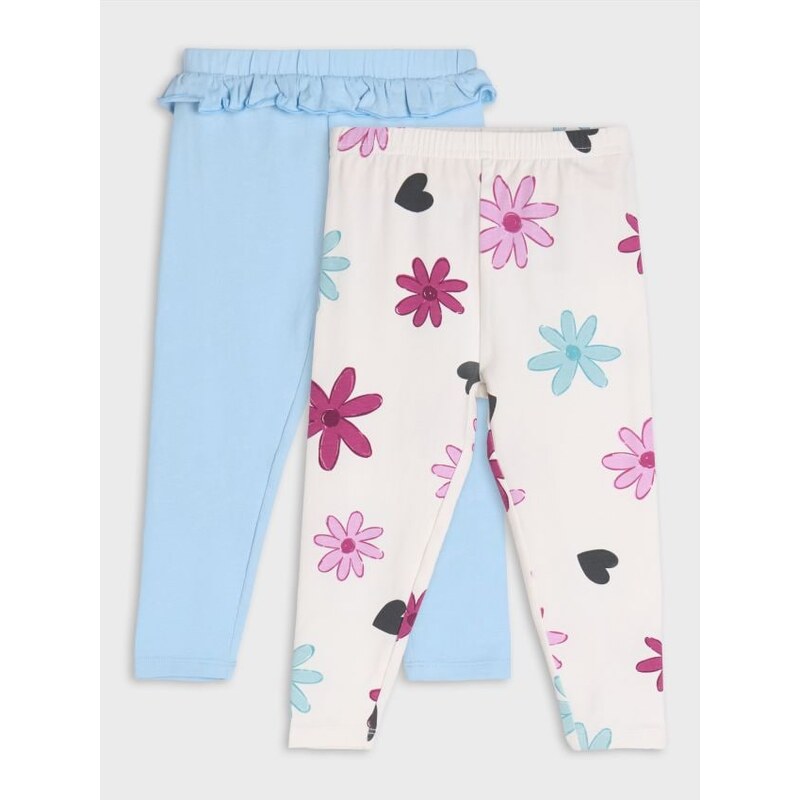 Sinsay - Súprava 2 legín - krémová 68440293