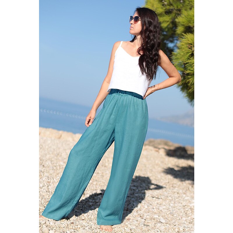 100% lanové harémové nohavice Lotika 61427473