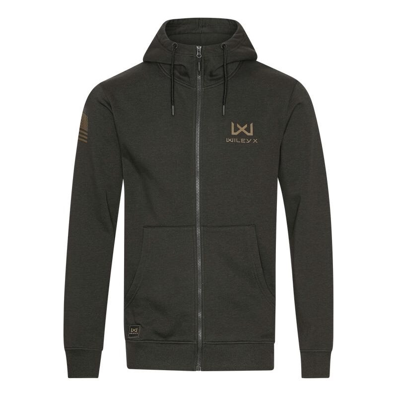 Mikina Wiley X Urban Zip Hoodie OD green 59718134