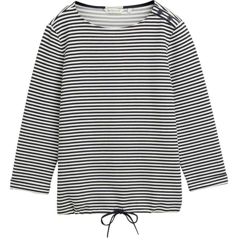 TOM TAILOR Tričko tmavomodrá / biela 62127792