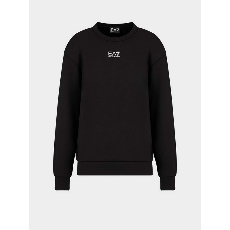 EA7 Emporio Armani Logo Series Crewneck Sweatshirt BLACK 61431678