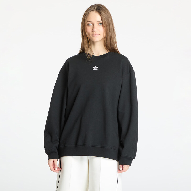 adidas Originals Mikina adidas Essentials Oversized French Terry Sweatshirt Black L