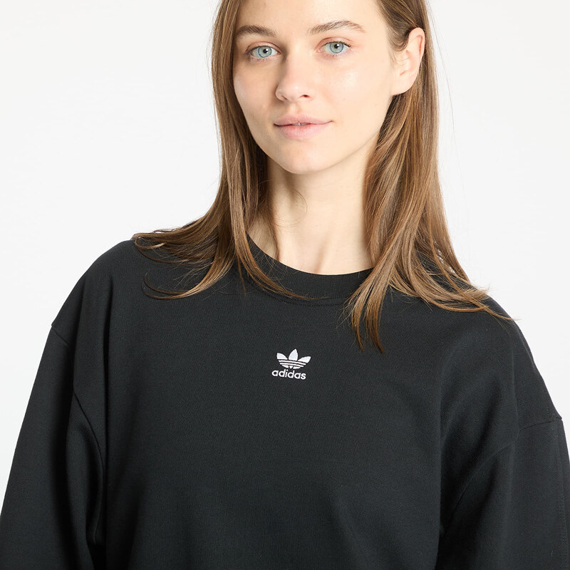 adidas Originals Mikina adidas Essentials Oversized French Terry Sweatshirt Black L