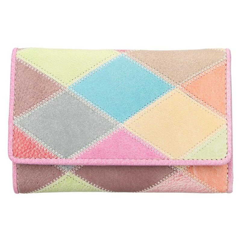 Dámska kožená peňaženka Lagen LG-11RK Light Fuchsia/Multi 61453236