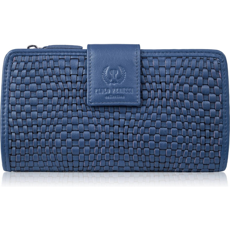 Paolo Peruzzi Dámska kožená peňaženka s veľkým opletením AY-08-DB | 61469433